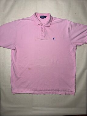 Ralph Lauren Men’s Light Pink Polo with Blue Pony